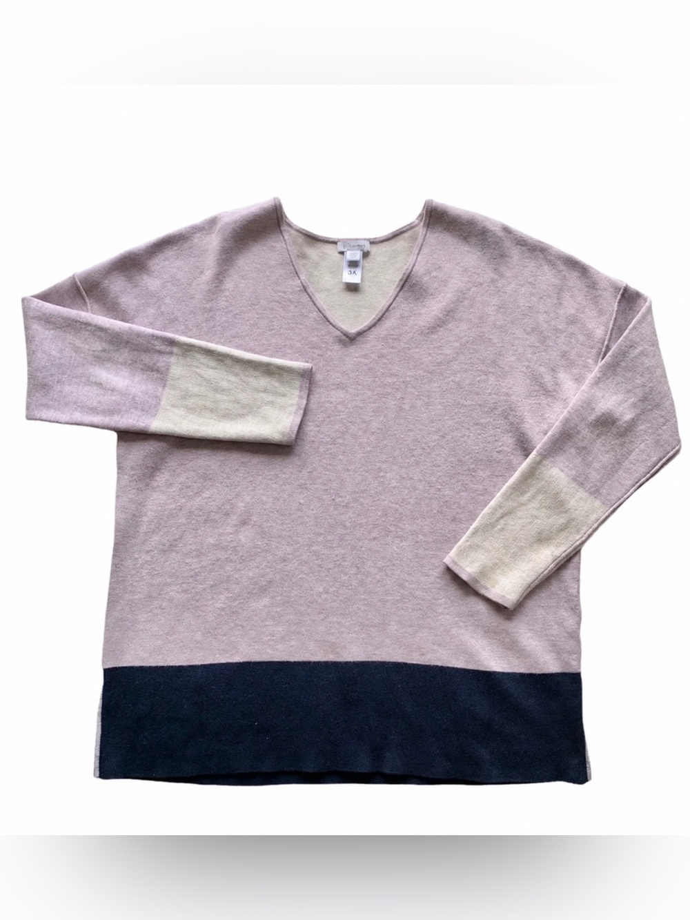 J.Jill Reversible Colorblock V-Neck Sweater 3X